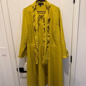 PreLoved Eloquii Vibrant Yellow Ruffled dress